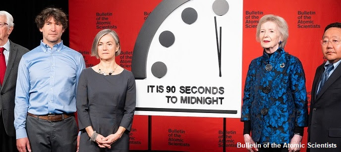 Doomsday Clock is 90 seconds to midnight